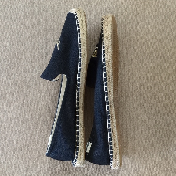 Soludos Collaboration with Jason Polan WINK Espadrilles in Black/Gold Size 11 - Picture 5 of 9